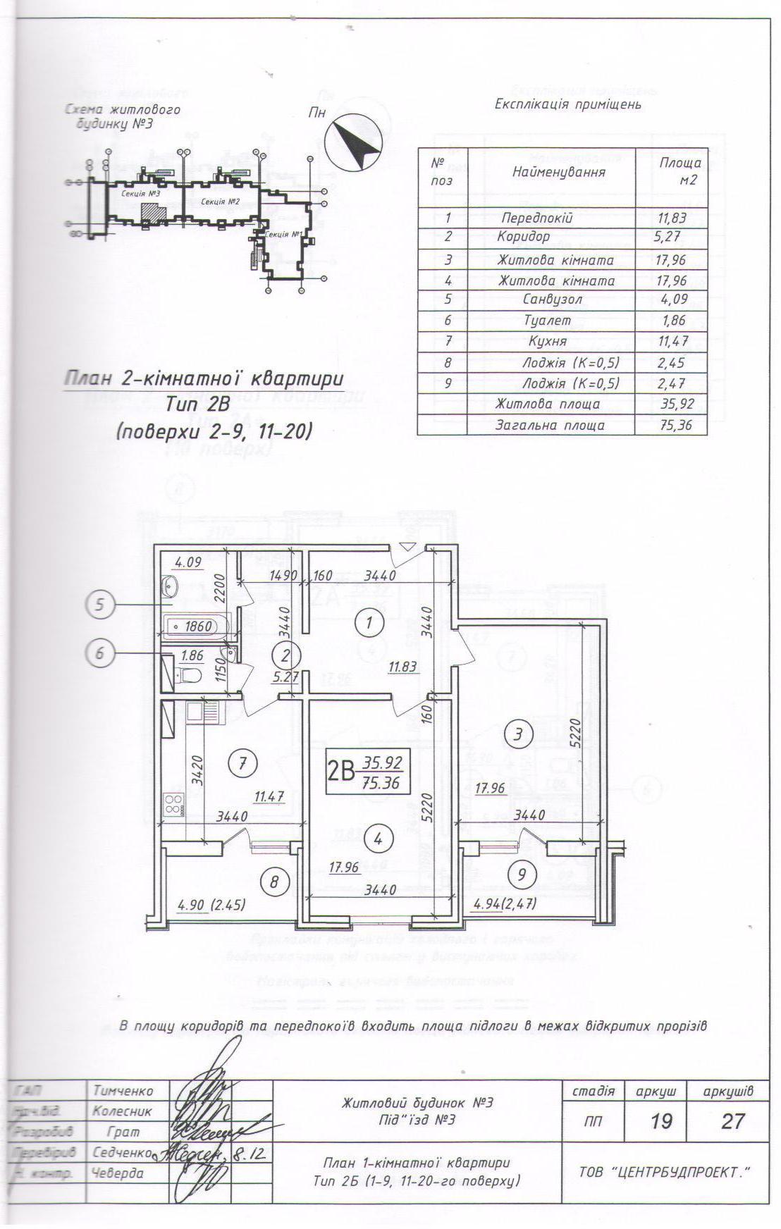 2-кімнатна 75.36 м² в ЖК Ярославичи від забудовника, м. Вишгород