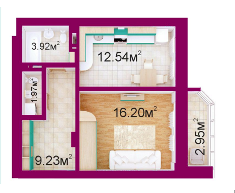 1-кімнатна 46.8 м² в ЖБ Панорамний від забудовника, м. Ірпінь