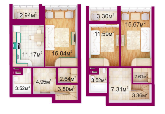 3-кімнатна 92.5 м² в ЖБ Панорамний від 14 500 грн/м², м. Ірпінь