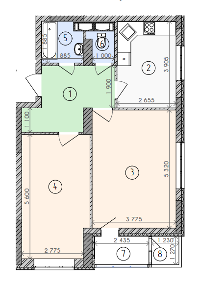 2-кімнатна 62.27 м² в ЖК Вишиванка від забудовника, Київ