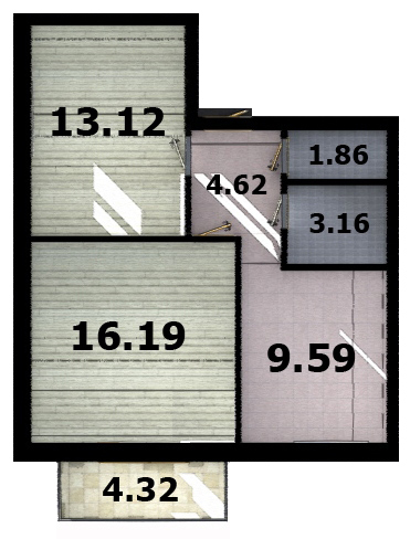 2-кімнатна 49.84 м² в ЖК Ідея від 13 500 грн/м², с. Гнідин