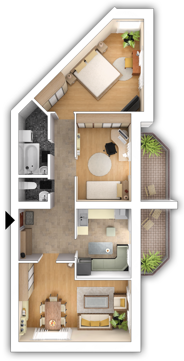 3-кімнатна 74.37 м² в ЖК Петрівський квартал від 15 000 грн/м², с. Святопетрівське