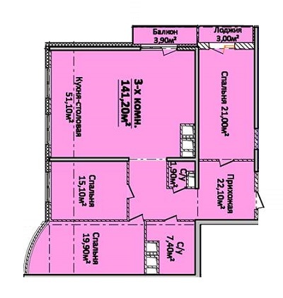 3-кімнатна 141.2 м² в ЖК Новий берег від 25 160 грн/м², Одеса