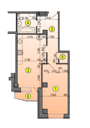 1-комнатная 50.21 м² в ЖК Дуэт от 16 700 грн/м², Харьков
