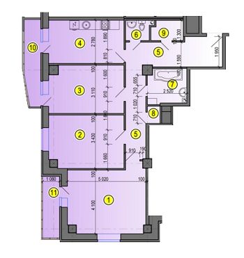 3-комнатная 99.36 м² в ЖК Дуэт от 16 700 грн/м², Харьков