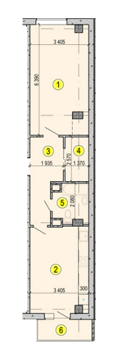 1-кімнатна 50.67 м² в ЖК Садовий від забудовника, Харків