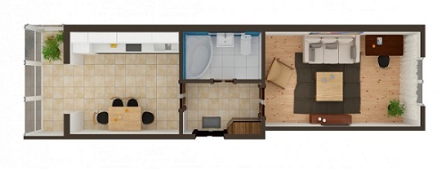 1-комнатная 38.71 м² в ЖК Контраст от застройщика, г. Ирпень