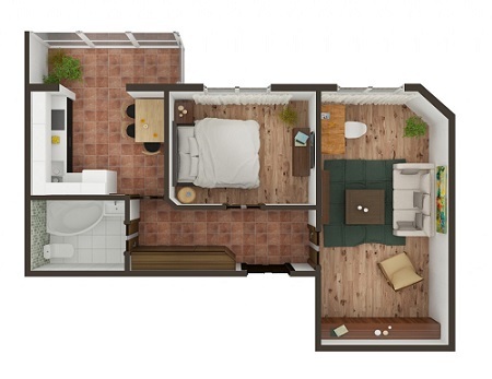 2-комнатная 53.51 м² в ЖК Контраст от 14 500 грн/м², г. Ирпень