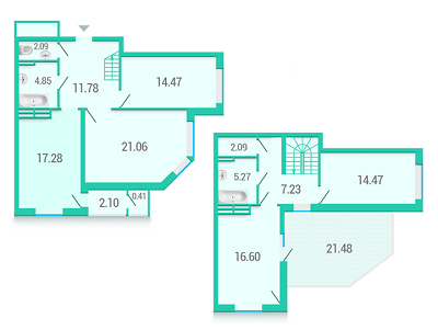 5+ кімнат 124.67 м² в ЖК Гвардійський від забудовника, Київ