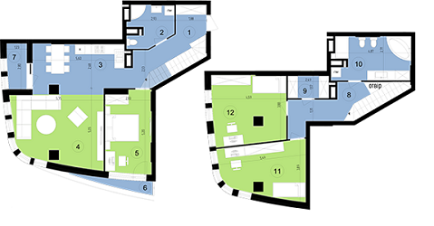5+ комнат 133.7 м² в ЖК Парус Park от застройщика, Львов