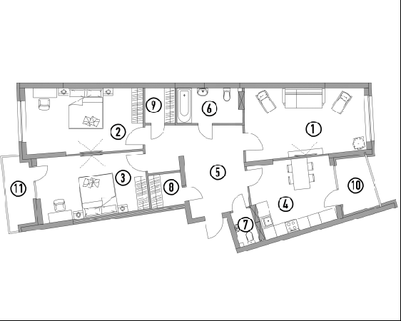 3-кімнатна 114.48 м² в ЖК CARDINAL від 38 000 грн/м², Київ