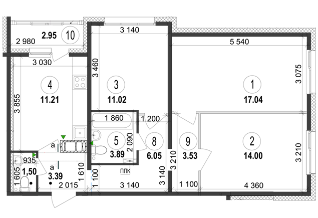 3-кімнатна 74.58 м² в ЖК Welcome Home на Ревуцького від 13 900 грн/м², Київ