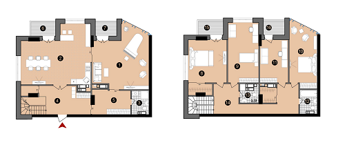5+ кімнат 217.74 м² в ЖК A52 від забудовника, Київ