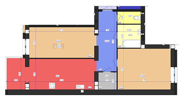 2-кімнатна 84.49 м² в ЖК FOR-REST від 16 000 грн/м², с. Фонтанка