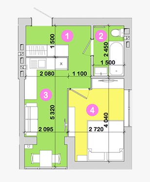1-кімнатна 24.3 м² в ЖК Петрівське містечко від 11 530 грн/м², с. Святопетрівське