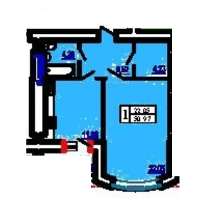 1-комнатная 50.97 м² в ЖК Победа от 29 750 грн/м², Одесса