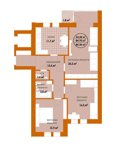 3-кімнатна 85.3 м² в ЖК Київський від 10 600 грн/м², м. Буча