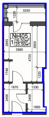 1-комнатная 25.5 м² в ЖК Британский дом от 30 050 грн/м², Харьков