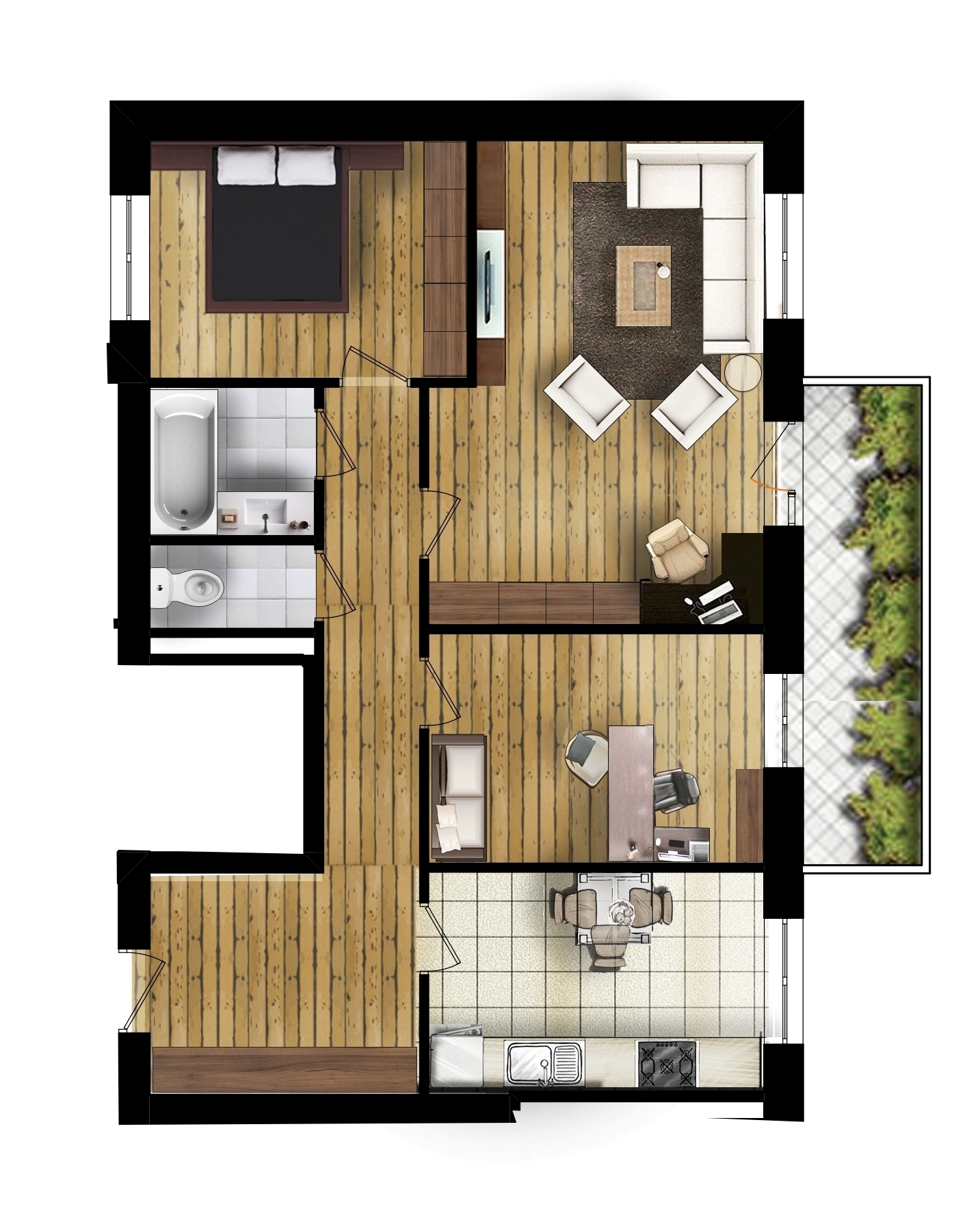 3-комнатная 82.97 м² в ЖД Новый массив от 13 500 грн/м², Днепр