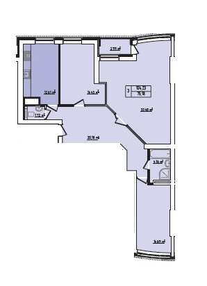 3-кімнатна 104.9 м² в ЖК Lux House від 21 100 грн/м², Рівне