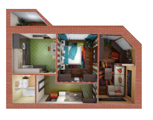 2-комнатная 61.8 м² в ЖК Аркада-Ковель от застройщика, г. Ковель