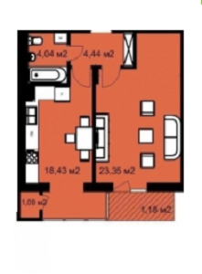 1-кімнатна 50.3 м² в ЖК на вул. Виговського, 5Б від 19 610 грн/м², Львів