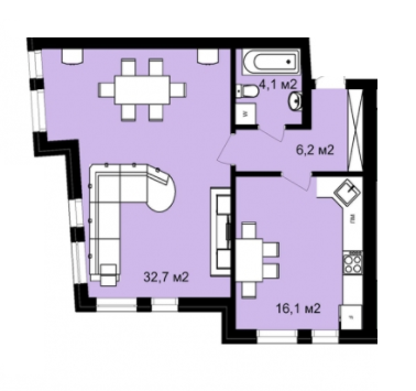 1-комнатная 59.1 м² в ЖК навул. Лычаковская, 70 от 37 090 грн/м², Львов