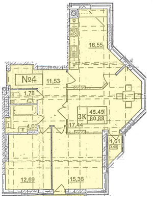 3-кімнатна 80.88 м² в ЖК Сихівська околиця від 14 900 грн/м², Львів