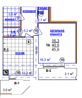 1-кімнатна 45.9 м² в ЖК на вул. Зелена, 269 від забудовника, Львів