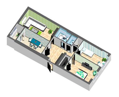 3-комнатная 84.22 м² в ЖК Сімейна Фортеця от застройщика, с. Струмовка