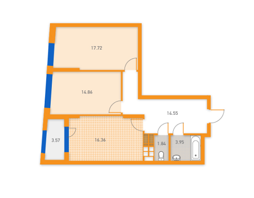 2-комнатная 72.85 м² в ЖК SOLAR CITY от 19 000 грн/м², Киев