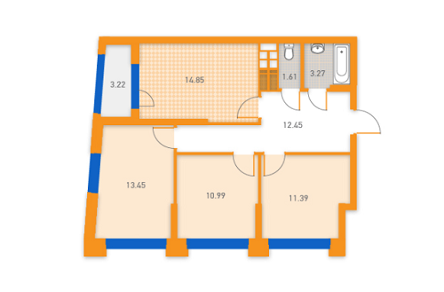3-кімнатна 71.23 м² в ЖК SOLAR CITY від 22 000 грн/м², Київ