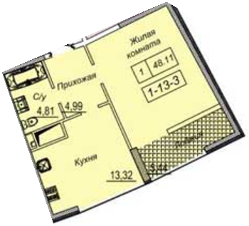 1-кімнатна 48.11 м² в ЖК Тридцять друга перлина від 24 850 грн/м², Одеса
