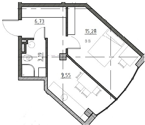 1-кімнатна 34.75 м² в ЖК The Apartments від 19 800 грн/м², Одеса