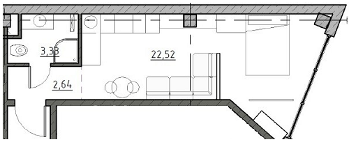 1-кімнатна 28.49 м² в ЖК The Apartments від 19 800 грн/м², Одеса