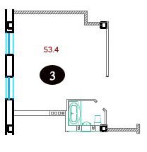 1-комнатная 53.4 м² в КД Лион от застройщика, Одесса