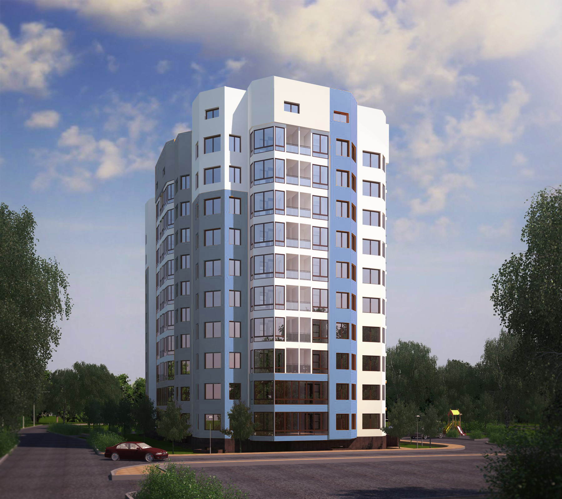 Житловий комплекс Грузевиця-2, ЖБ на вул. Будівельників, 5/2