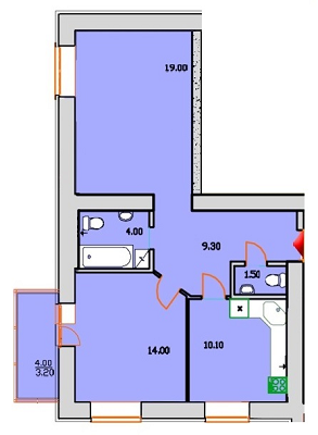 2-кімнатна 61.1 м² в ЖК Сонячна Оселя від 11 900 грн/м², м. Буча
