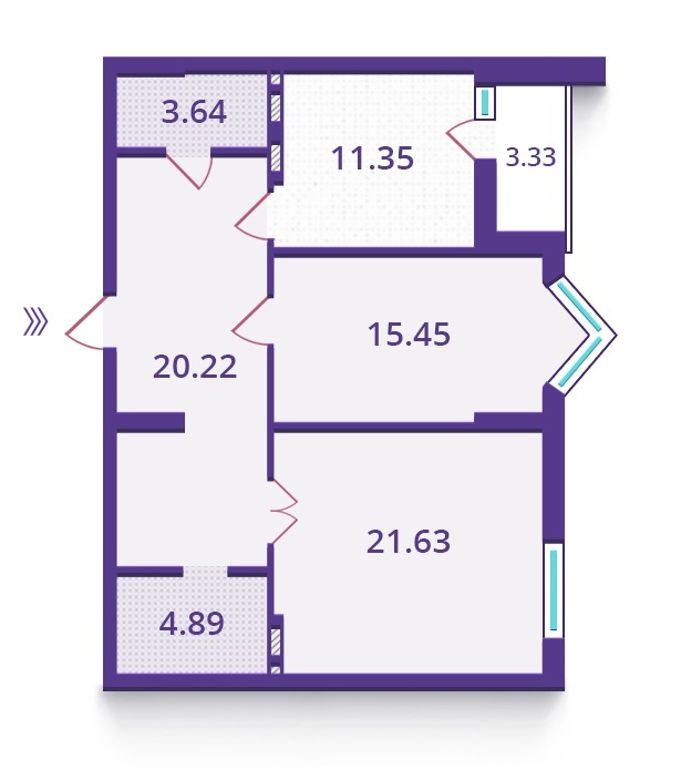 2-кімнатна 78.85 м² в ЖК Верховина від забудовника, Київ