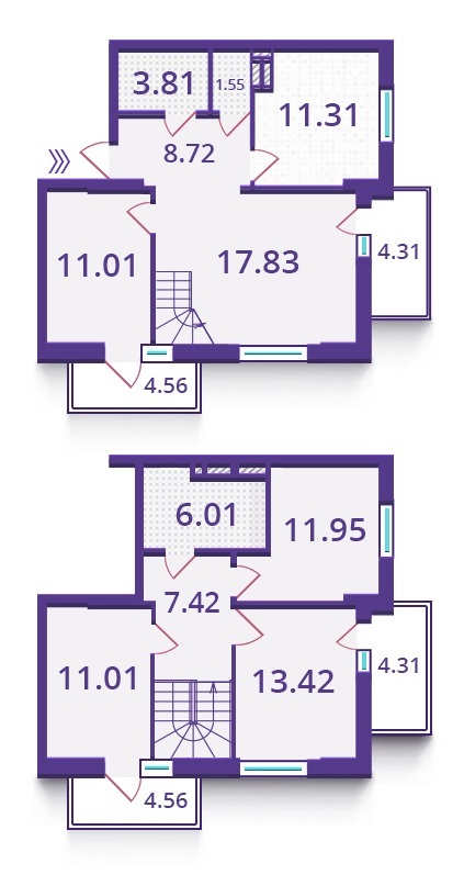 5+ кімнат 109.36 м² в ЖК Верховина від забудовника, Київ