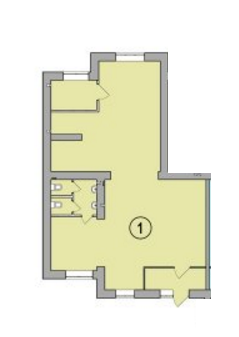 Помещение свободного назначения 105.29 м² в ЖК Алые паруса от застройщика, г. Буча