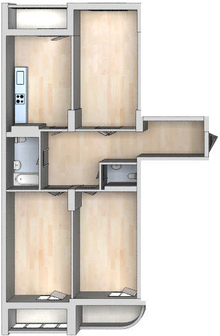 3-кімнатна 125.2 м² в ЖК 4 сезони від 25 000 грн/м², Київ