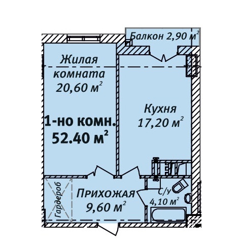 1-кімнатна 52.4 м² в ЖК Бельетаж. Будинок на Бєлінського від забудовника, Одеса