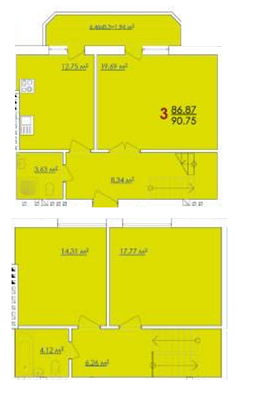 Дворівнева 90.75 м² в ЖК Ваніль від 9 600 грн/м², м. Винники
