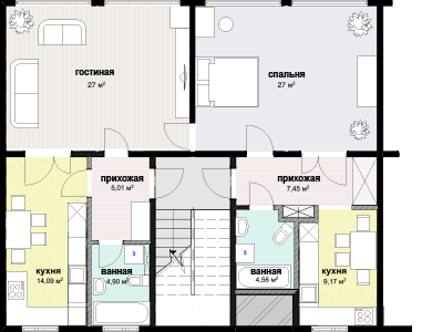 3-комнатная 99.17 м² в ЖК Голосеевские сады от застройщика, Киев