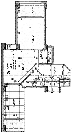 2-кімнатна 72.21 м² в ЖК Гранд Парк від 18 390 грн/м², Одеса