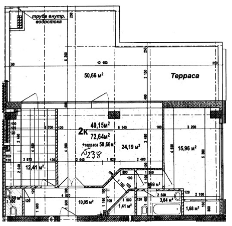 2-кімнатна 72.64 м² в ЖК Гранд Парк від 18 390 грн/м², Одеса