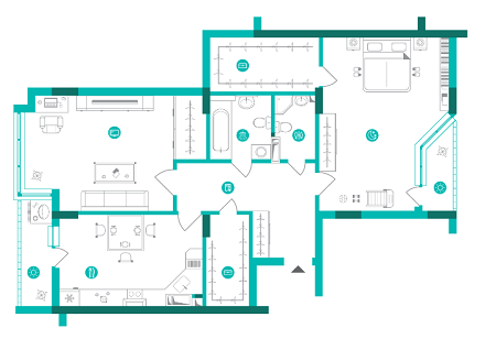 2-кімнатна 95.3 м² в ЖК Династія від 24 700 грн/м², Київ