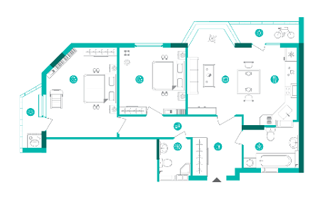 3-кімнатна 76.73 м² в ЖК Династія від 24 700 грн/м², Київ