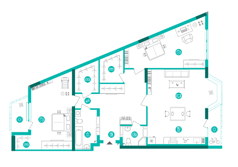 3-кімнатна 110.83 м² в ЖК Династія від 24 700 грн/м², Київ
